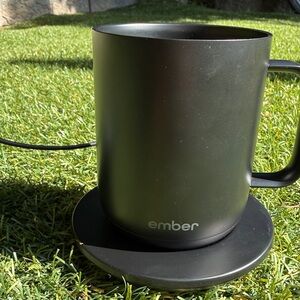 EMBER Black Electric Coffee Mug with Power Adapter